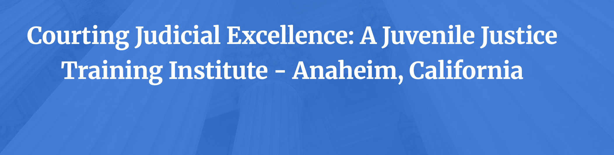 Header title with blue background
