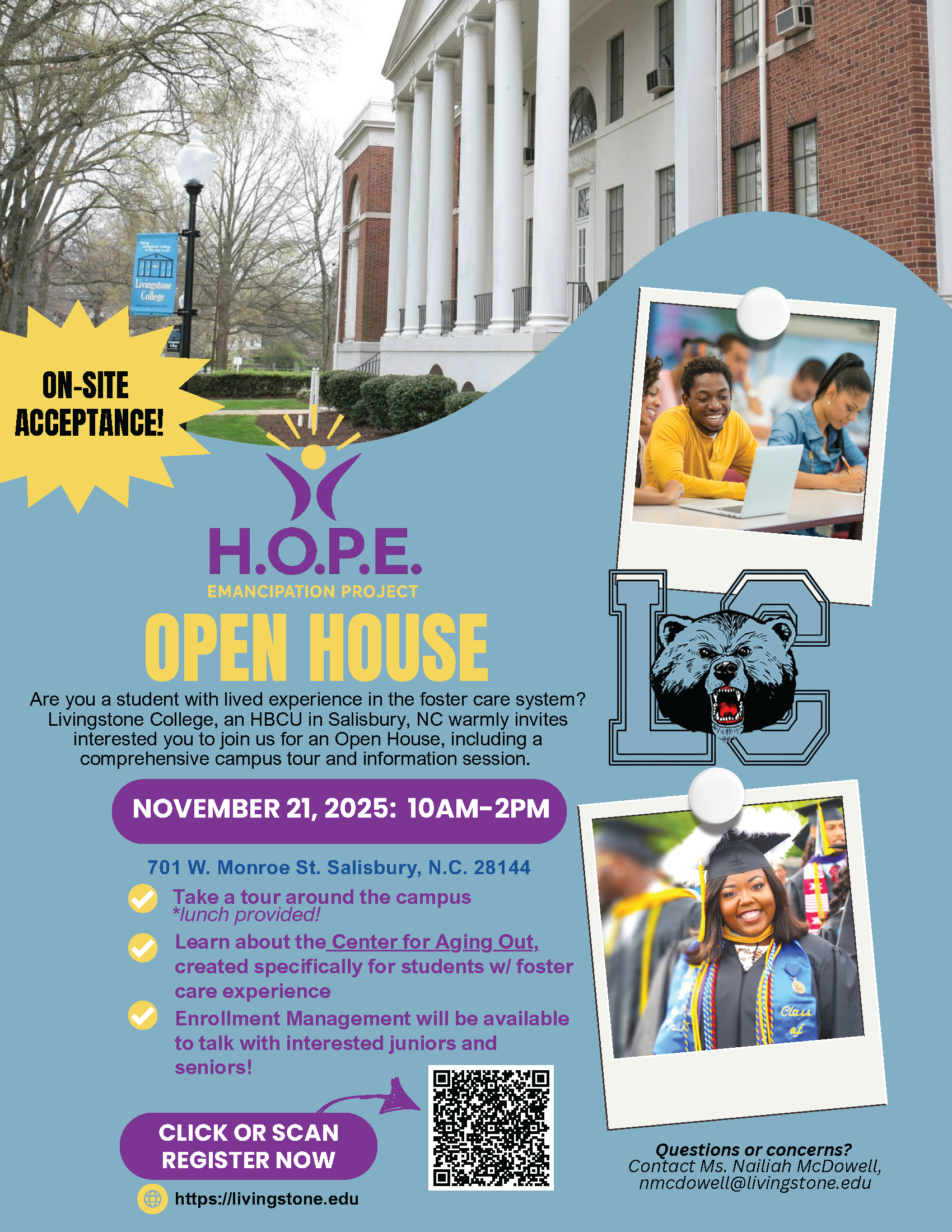 Flyer for Open House