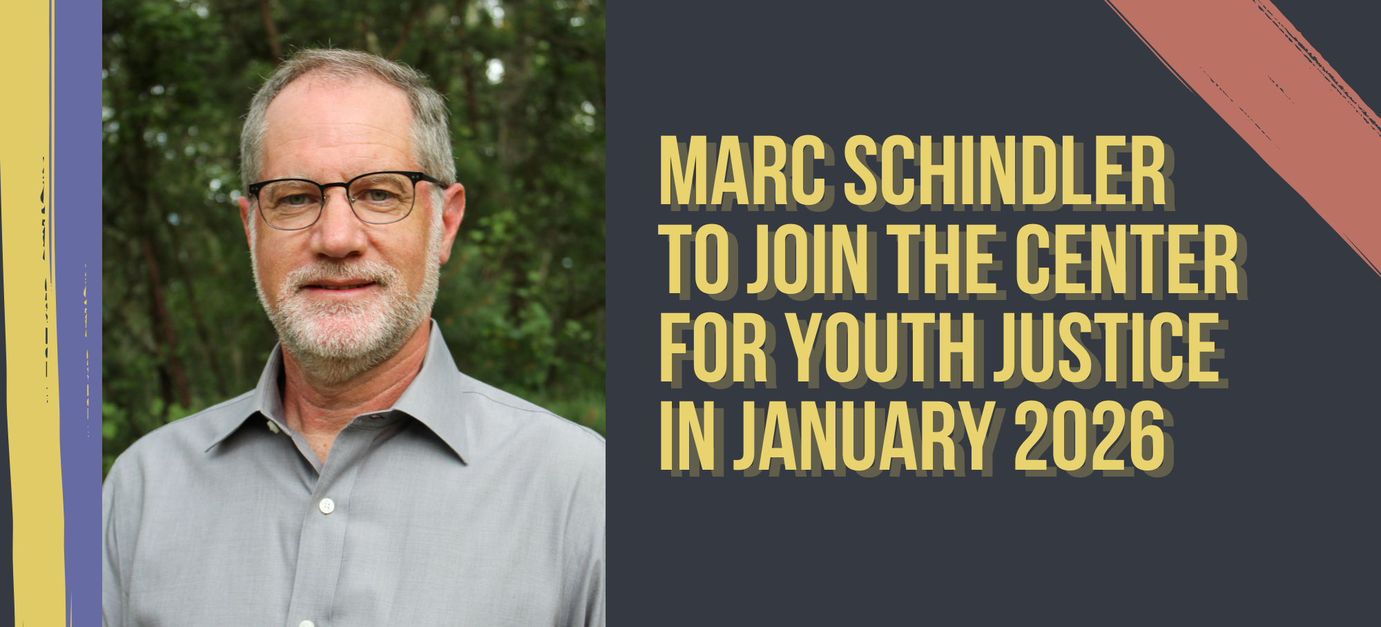 Headshot of Marc Schindler with text 