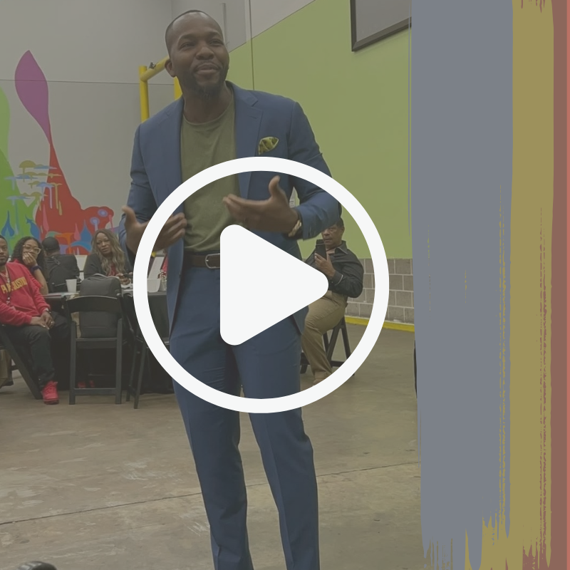 chris bijoux speaking at the Harris County event