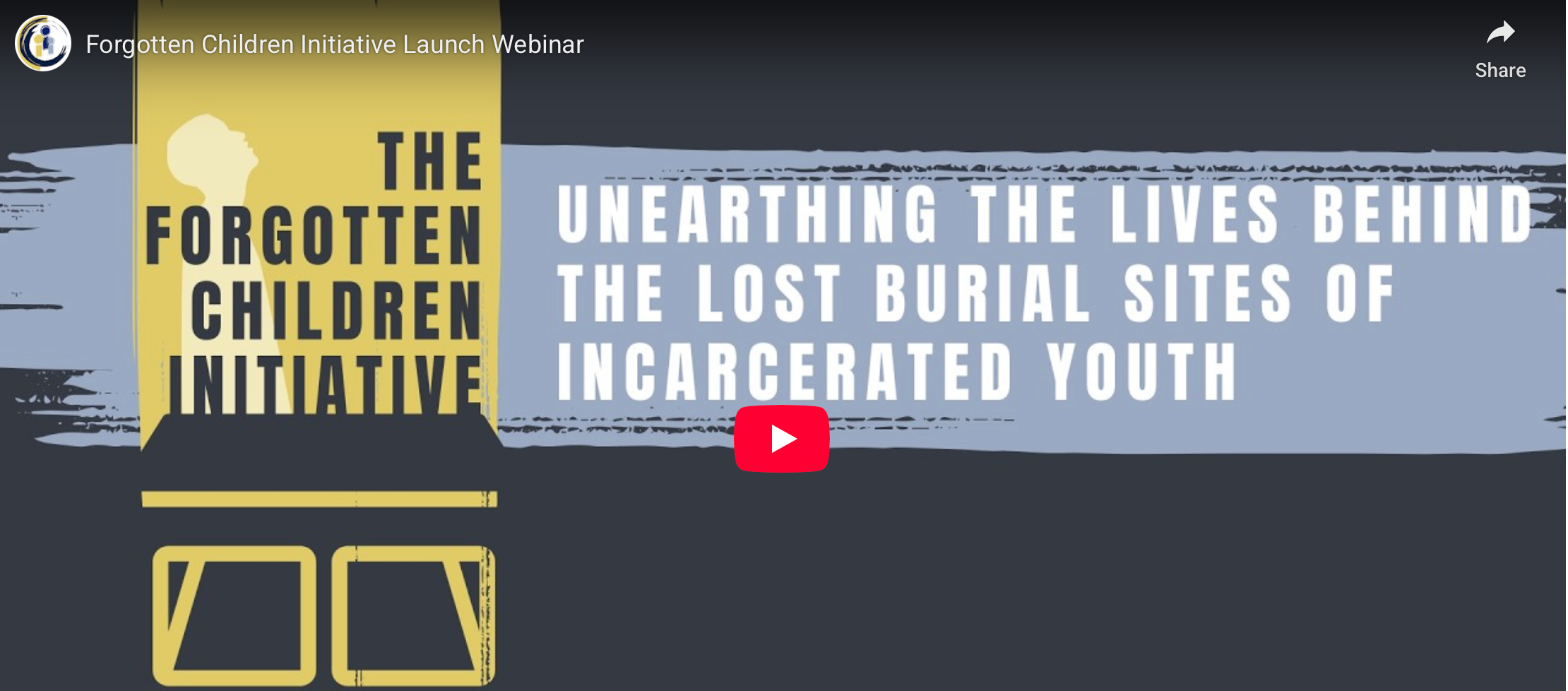 Title Text over dark background, with yellow paint splashed in vertical line, within is a silhouette bust of a black boy over a cinder block