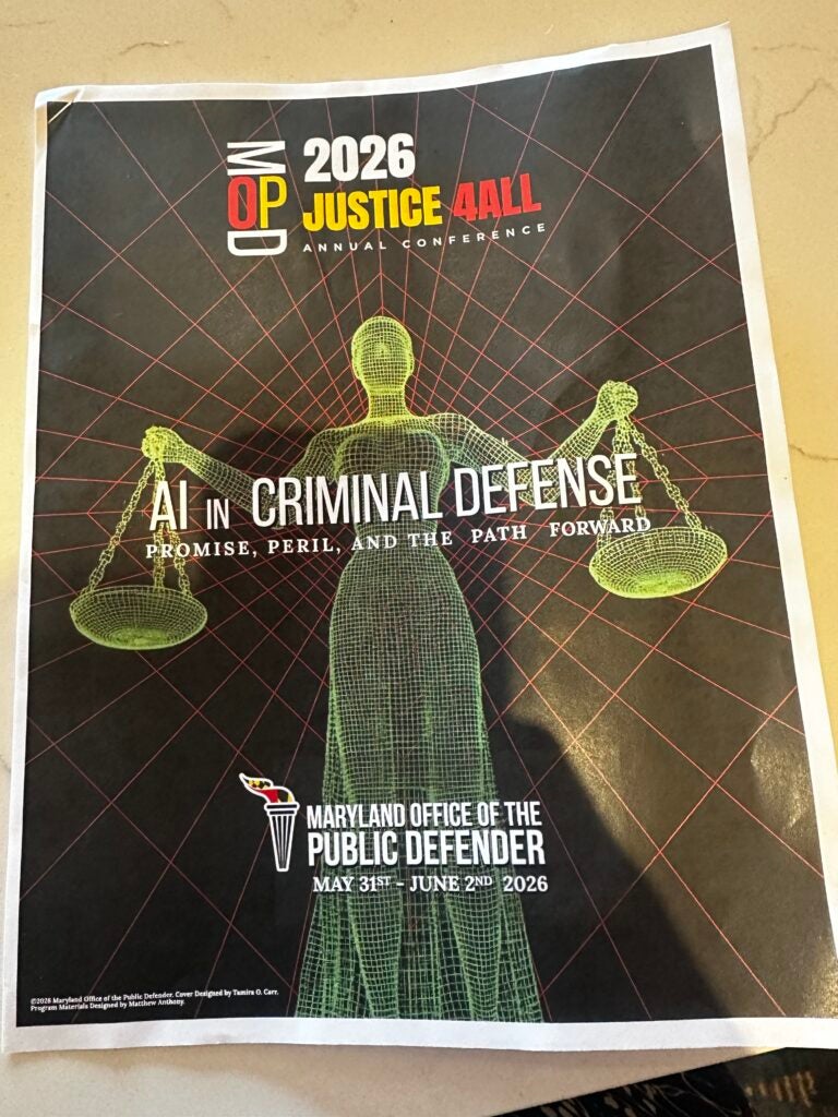 Cover of 2026 Maryland Office of Public Defender Conference
