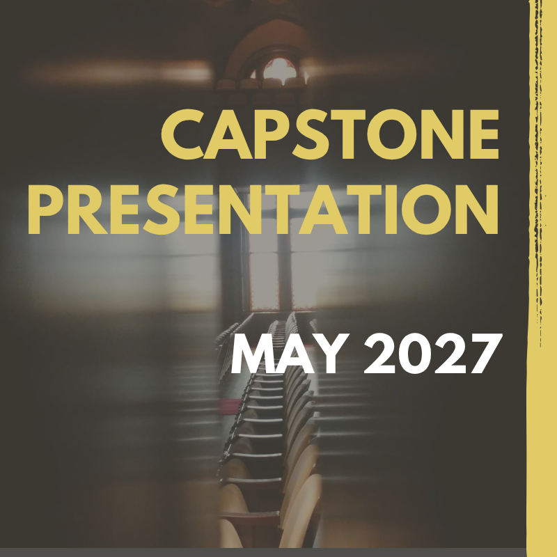 Text Capstone Presentation May 2027 over Georgetown Classroom
