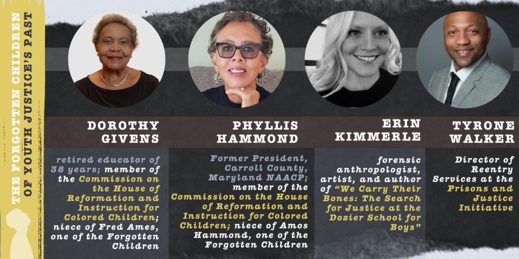 photos of the speakers on the Forgotten Children panel