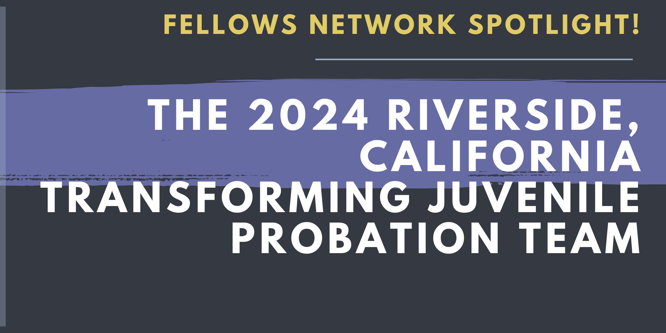 Fellows Spotlight text over black background