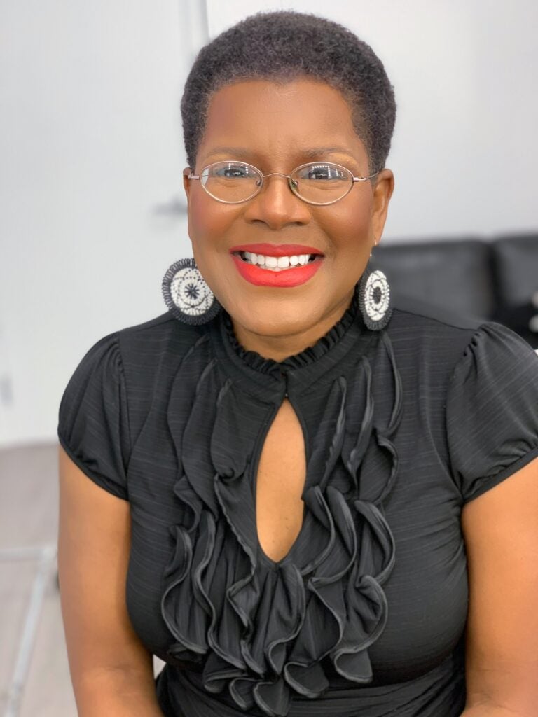 Tananarive Due smiling